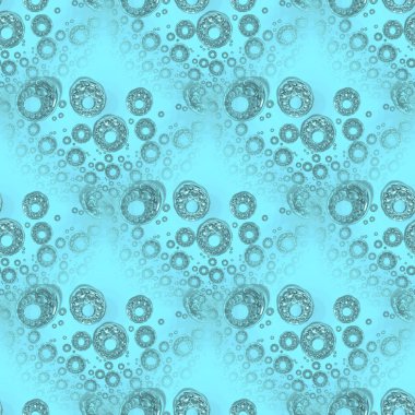 Kesintisiz Daire ve elmas desen gümüş gri turkuaz mavi