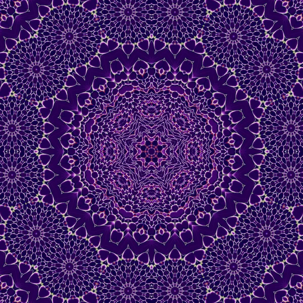 Seamless mosaic ornament purple violet white — Stock Photo, Image