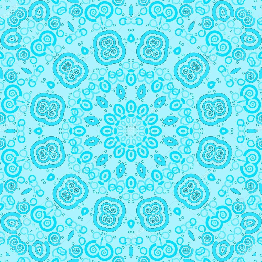 wandgestaltung mit farbe blau schattierungen, nahtlose ornament im türkis-blauen schattierungen — stockfoto © ur, Design ideen