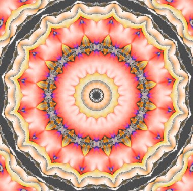 Sorunsuz çiçek desenli pembe sarı kırmızı