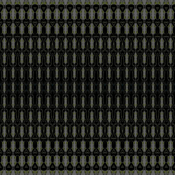 シームレスな楕円パターン グレー グリーン ブラック — ストック写真