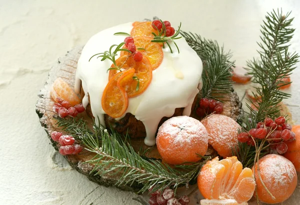Englischer christmas fruitcake — Stockfoto