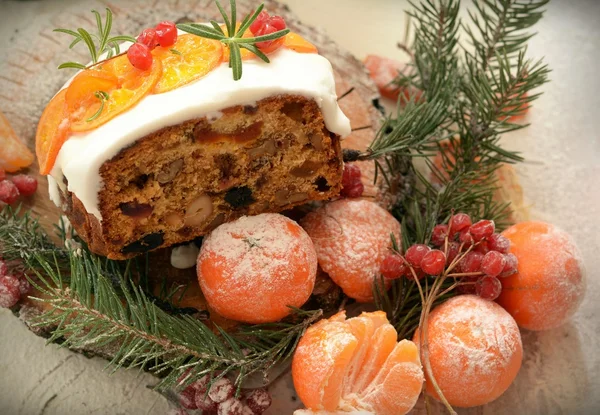 Inglés Christmas fruitcake — Foto de Stock