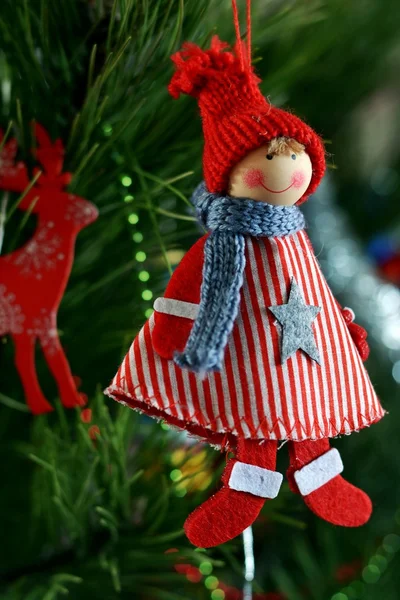 Christmas decorations on the Christmas tree — Stock Photo, Image