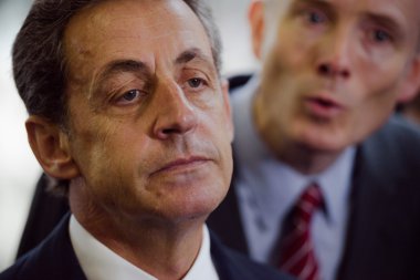 Nicolas Sarkozy Buenos Aires Donanma okulda eski gizli Gözaltı Merkezi ziyareti sırasında