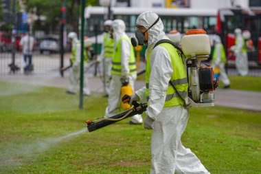 Çalışanların Aedes aegypti sivrisinek için dezenfekte