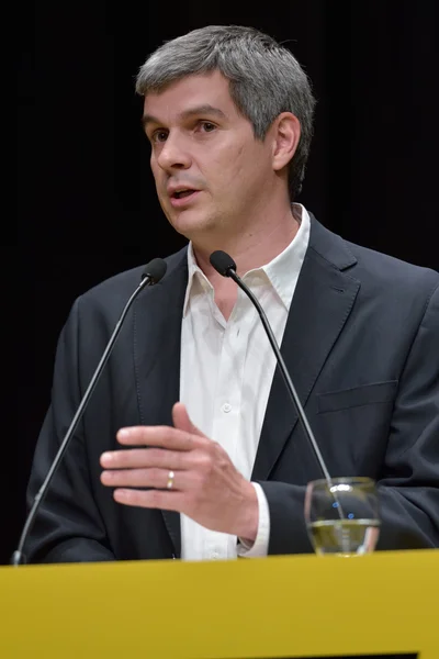 Marcos Pena habla en rueda de prensa — Foto de Stock