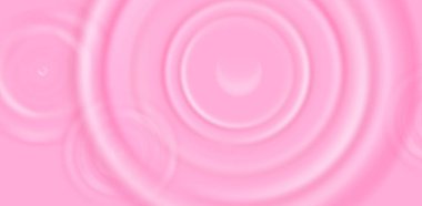 Pembe süt dalgalanması, kremsi sıçrama ve girdap etkisi üst görüntü reklamında. Çilekli yoğurt kremi etkisi. Güzellik yüzeyindeki kozmetik süt ürünleri için 3 boyutlu dalga. Yoğurt deseni.