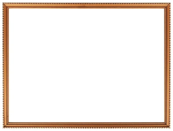 Classic frame. Gold frame isolated on a white background. — Stock Photo, Image