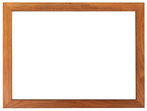 Classic frame. Slim and smooth wooden picture frame. — Stock Photo, Image