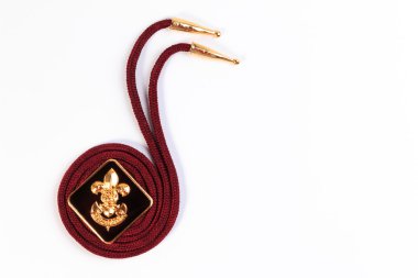 Vintage boy scouts badge isolated on white background.