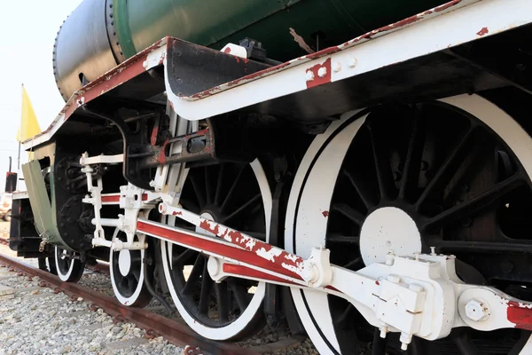 Oude trein vintage, trein wiel. — Stockfoto