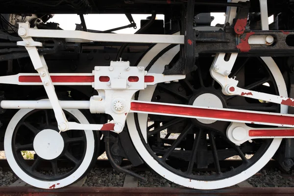 Oude trein vintage, trein wiel. — Stockfoto