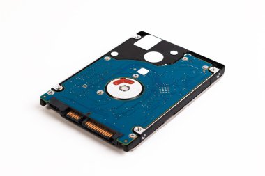 Dizüstü bilgisayarın sabit diski. Dizüstü bilgisayar 2.5 inç Sata harddisk beyaz bir arka plan üzerinde izole