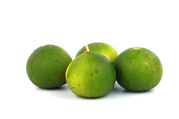 Fresh limes isolated on white — Stock Photo, Image