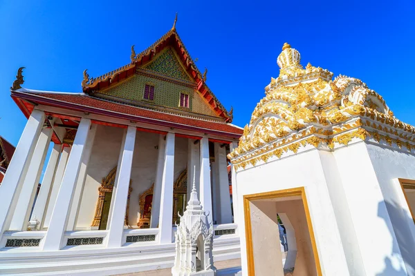 Kaple v Wat Intharam - staré Uposatha Wat Bang Yi Ruea Nok Thonburi, Bangkok Thajsko — Stock fotografie