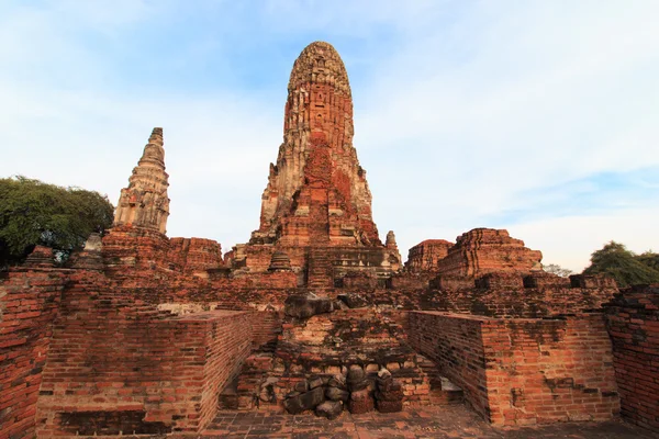 Phra Ram tempel (Wat Phra Ram) ruïnes in provincie Ayutthaya, Thailand — Stockfoto