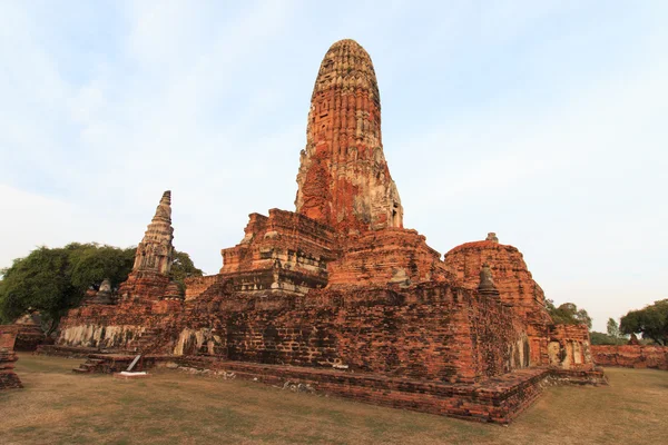 在泰国大城府省 Phra Ram 寺 (Wat Phra Ram) 遗址 — 图库照片