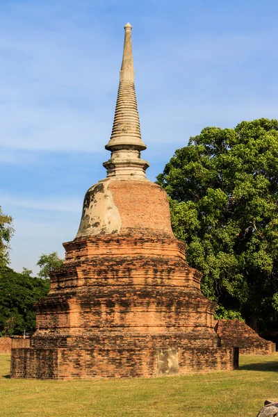 Stad gebouw blijven van Wat Phra Sri Sanphet tempel in Ayutthaya, Thailand (Phra Nakhon Si Ayutthaya) — Stockfoto