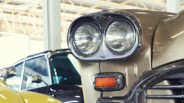 Far lambası vintage klasik otomobil.