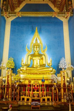 Altın Buddha statue Mermer Tapınak ya da Wat Benchamabophit Tapınağı, Bangkok Tayland