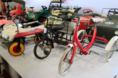 Vintage Model üç tekerlekli bisiklet grubu