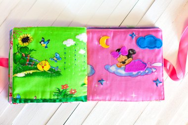 çocuklar el yapımı, iğne işi için yumuşak kitap