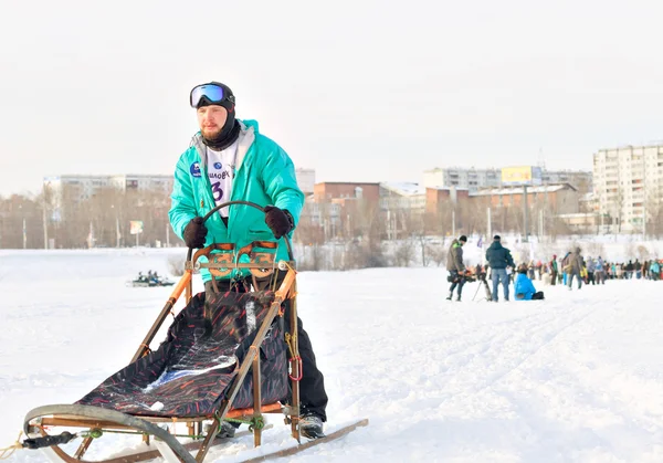 Irkoutsk, Russie - 5 mars 2016 : Course du Baïkal — Photo