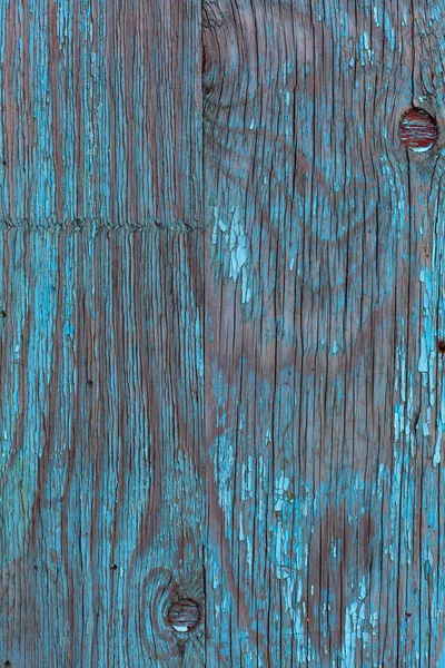 Blauwe oude houten planken Grange als een achtergrondstructuur. peeling verf. Kopieer ruimte. Verticale richting. — Stockfoto