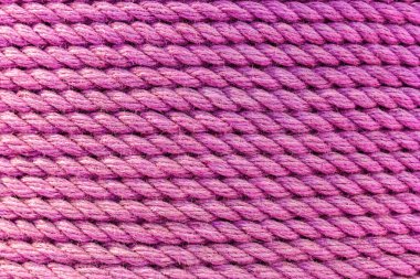 Mükemmel pembe kaba ip doku. Yakın çekim.