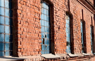 Eski cam duvar blokları