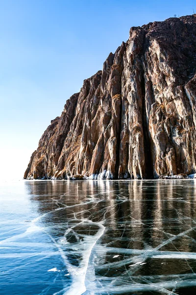 Het Baikalmeer in de winter — Stockfoto