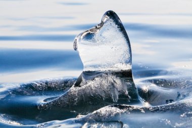 Şeffaf güzel pürüzsüz buz