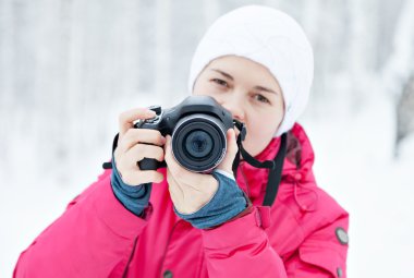 doğada kış fotoğrafçı
