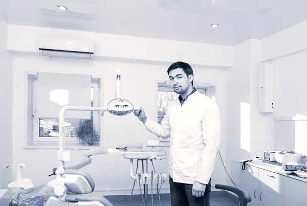 Admission to the dentists office.  Toned image. — Stock Photo, Image