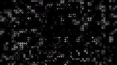 Parlayan parçacıklarla soyut siyah arkaplan
