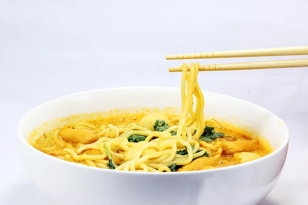 Noodle curry laksa — Stockfoto