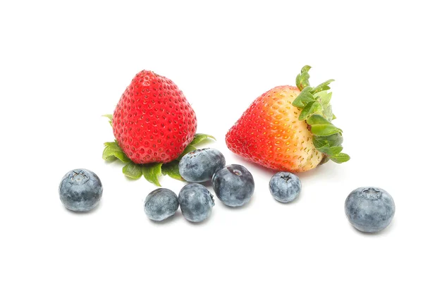 Buah Blueberry Strawberry — Stok Foto