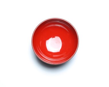 Küçük kırmızı plastik kase