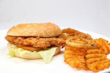 Tavuk peynirli burger burger