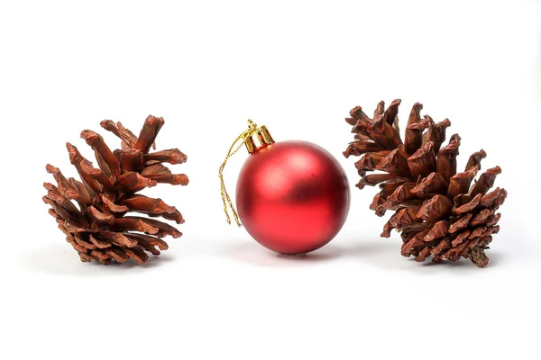 Pine cone kerst ornament — Stockfoto