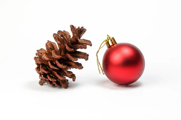 Pine cone kerst ornament — Stockfoto