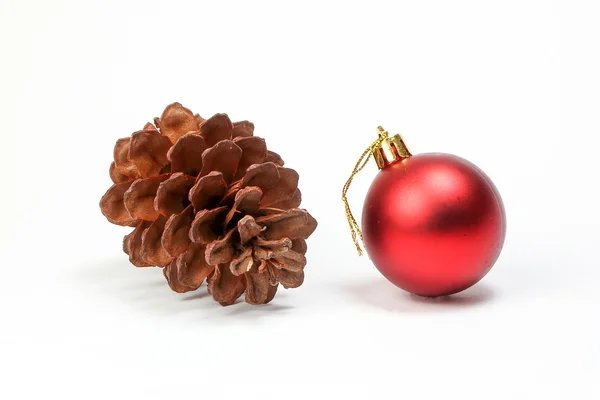 Pine cone kerst ornament — Stockfoto