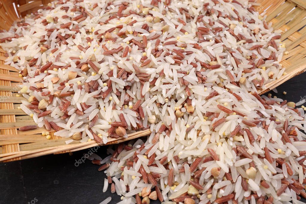 Mezcla de bajo índice glucémico arroz saludable grano basmati mijo
