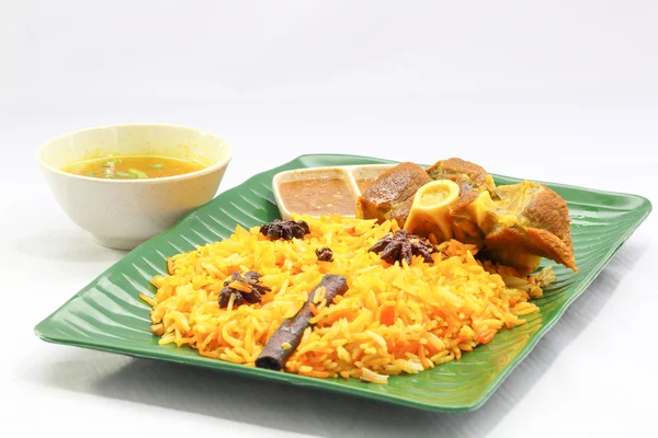 Biryani rice with lamb — Stock Photo, Image