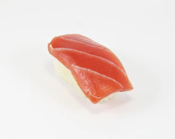 Atum sushir no fundo branco — Fotografia de Stock