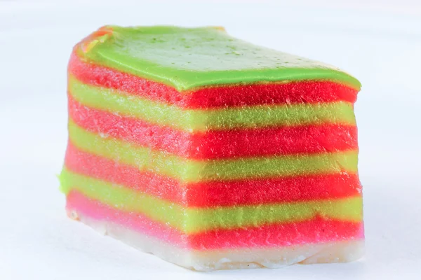 Kleurrijke laag zoete Kuih Lapis — Stockfoto