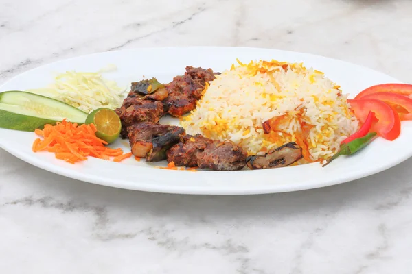 Cordero Tikka con Mandi Rice — Foto de Stock