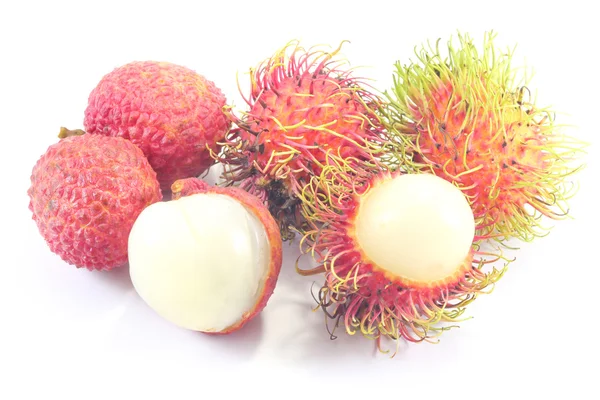 Λίτσι και rambutan — Φωτογραφία Αρχείου