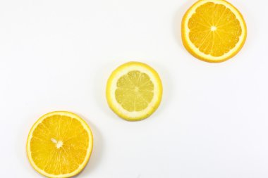 portakal ve limon dilimi 